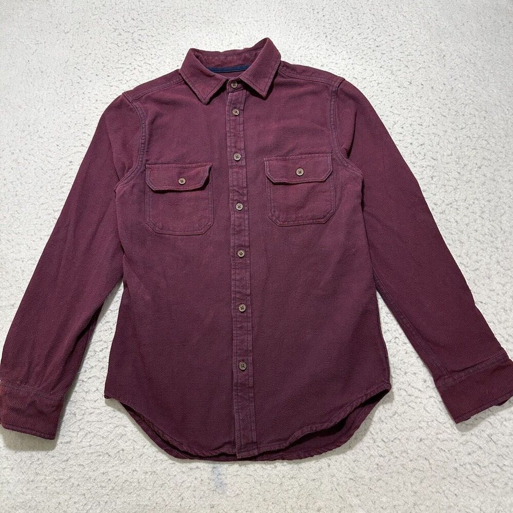 Mossimo Supply Co. Men's Long Sleeve Button-Down Shirt in Burgundy